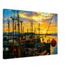 Sunset in Oban Harbour, Scotland 1970s - Canvas Print 21fa3eab-df70-4e17-9f03-430db1ead778