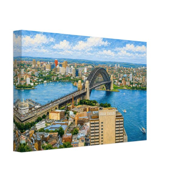 Sydney Harbour Bridge, Sydney, Australia 1970s - Canvas Print 227c3fa7-0151-4553-a58c-35674439a55e