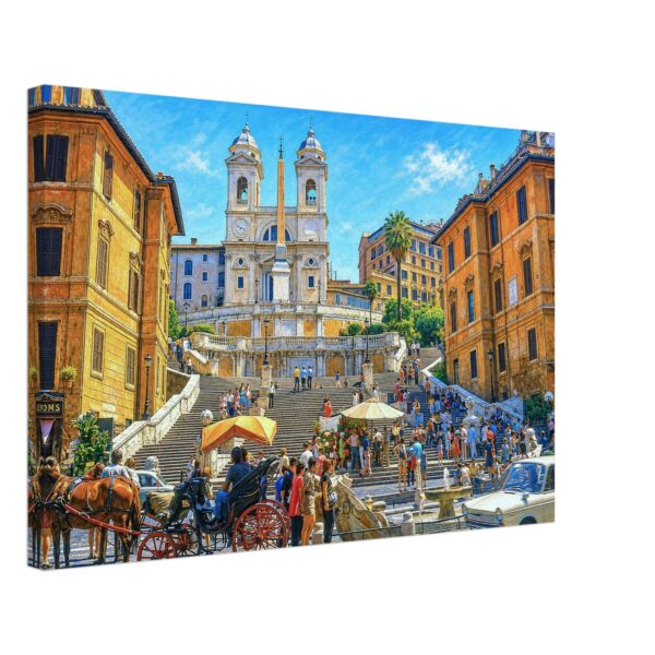 Spanish Steps and Trinità dei Monti, Rome, Italy 1970s - Canvas Print 244df0a6-45ce-45f4-8f73-1beb27ee7609