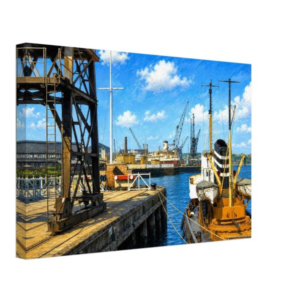 Tyne Commission Quay, North Shields, England 1950s - Canvas Print 24989ea2-934c-4379-b3c4-9b70bd899737