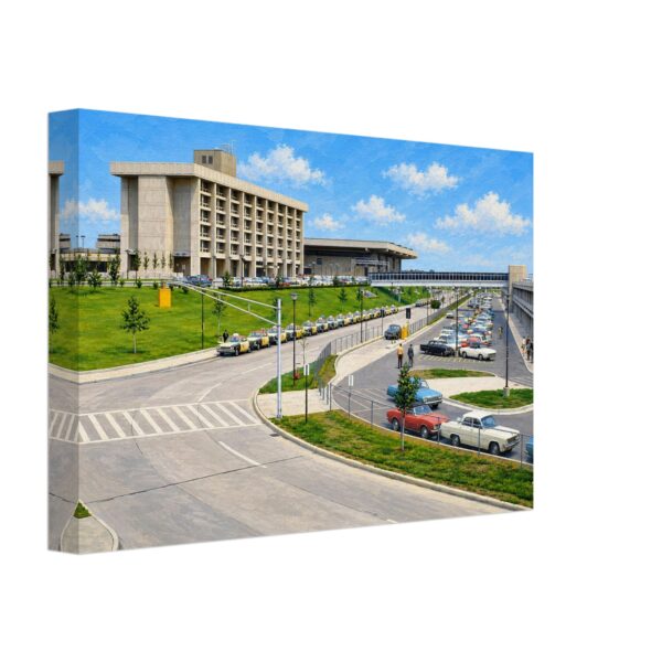 Detroit Metropolitan Wayne County Airport, Michigan 1960s - Canvas Print 25511bcc-fc81-4442-8a8b-f3b6cc0a673e