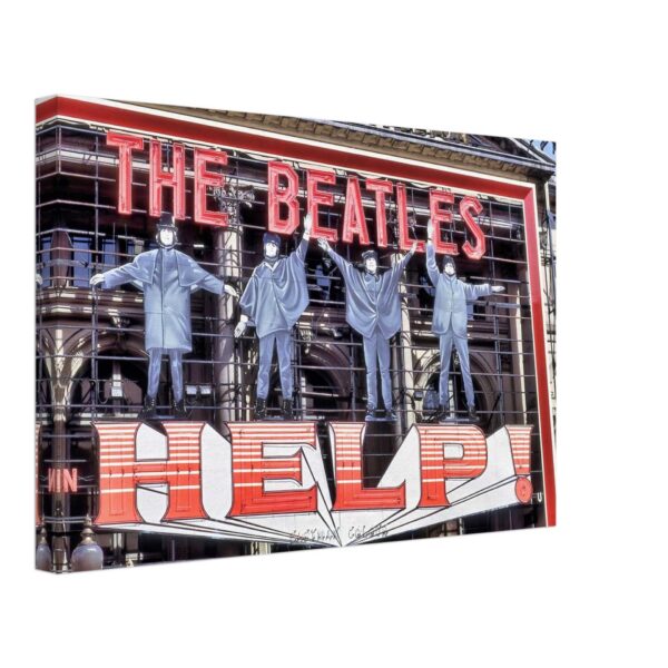The Beatles "Help!", London Pavilion, Piccadilly Circus, London 1960s - Canvas Print 27cf5edb-3702-4e83-98b7-9cbec799e9ce