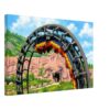 Dragon Mountain Coaster, Marineland, Niagara Falls 1980s – Canvas Print 2820c3ff-d784-4788-8d7b-77f59296f8a6