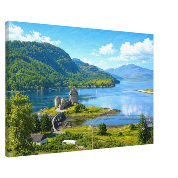 Eilean Donan Castle, Loch Duich, Scotland 1970s – Canvas Print 2ea62e25-50ed-4a58-a042-7694f21c10f0