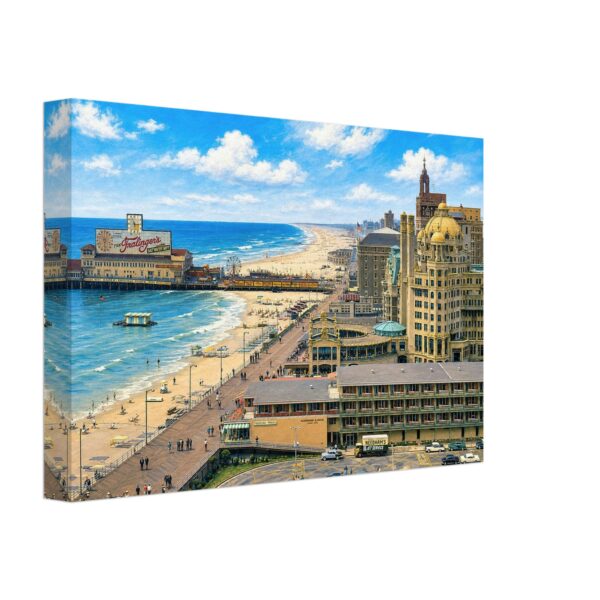 Atlantic City Boardwalk, New Jersey 1960s - Canvas Print 3080f74e-511f-44d6-9136-2ee89b2386ce