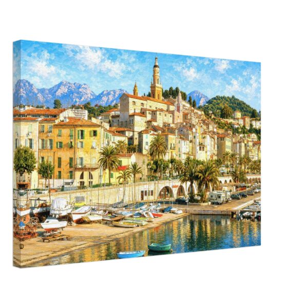 Menton, French Riviera, France 1980s - Canvas Print 30a440df-b48b-47b0-b149-be6973d51da4