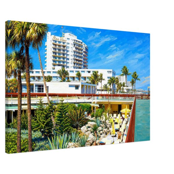 Sea View Hotel, Bal Harbour, Florida 1970s - Canvas Print 31f2efc8-4b0c-4df6-8e94-4c3b7af5203e