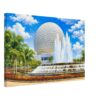 Spaceship Earth and the Fountain of Nations, Epcot, Florida 1980s 3446a42e-3f00-487b-80b1-3652be2837c7