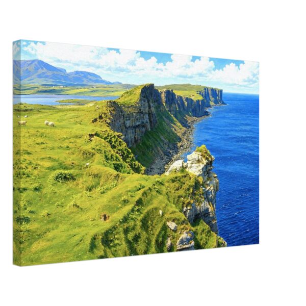 Kilt Rock, Isle of Skye, Scotland 1970s - Canvas Print 34b4334e-52f3-432a-b807-4ef2a845b3e7