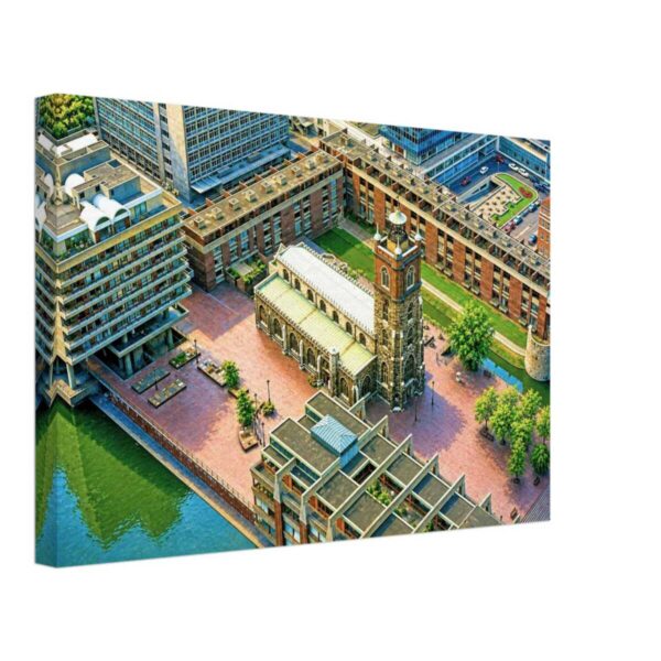 St Giles Cripplegate, Barbican, London 1970s - Canvas Print 34bb398a-f0ad-486c-a947-afd78d5c7786