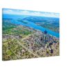 Copy of Downtown Detroit Aerial View 1980s – Canvas Print 35495873-46f5-4b72-84a3-47b2aed15be3
