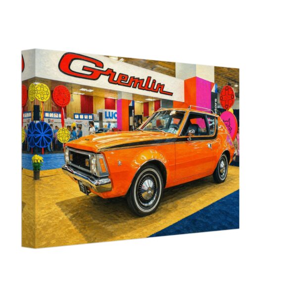 AMC Gremlin at the New York Auto Show 1970 – Canvas Print 35df5b22-569d-406c-9bfd-f1b94d26e9a0