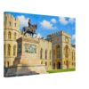 Windsor Castle and King Charles II Statue 1980s – Canvas Print 363bf2f9-a7fd-4abc-96a1-3be56417930a