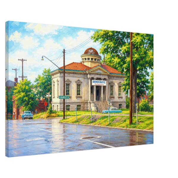 Carnegie Library, Flint, Michigan 1960s – Canvas Print 37aed500-d3fc-48a5-9518-711fbd9a63a2
