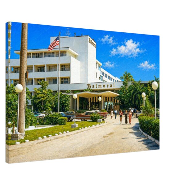 Balmoral Hotel, Bal Harbour, Florida 1974 - Canvas Print 3813b64f-1052-43fa-98e8-5c09e4de17df