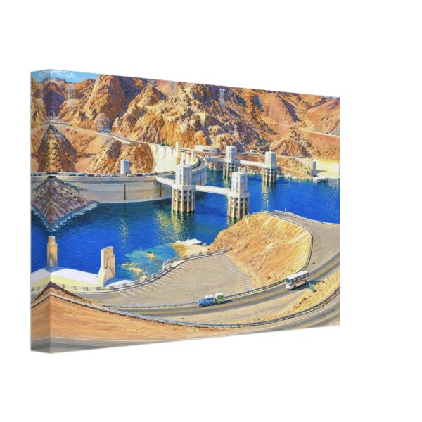 Hoover Dam and Lake Mead 1970s – Canvas Print 38181d07-0191-417a-840f-8a320584cc6b