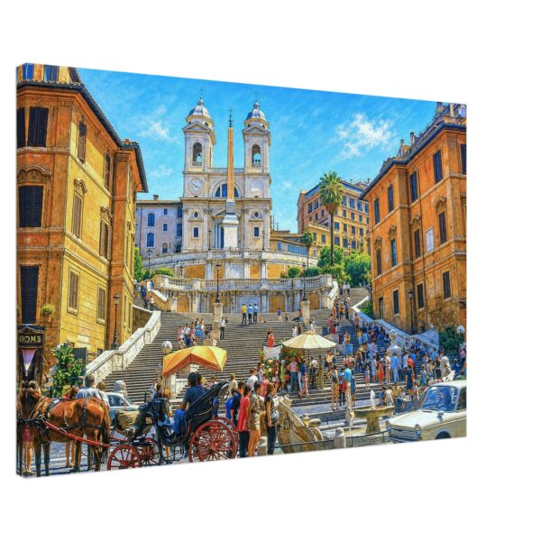 Spanish Steps and Trinità dei Monti, Rome, Italy 1970s - Canvas Print 38b4cd39-fec0-452d-a70e-ce019e9d71fe