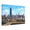John Hancock Center Under Construction, Chicago 1960s - Canvas Print 39f08c5e-b149-4d6e-9179-fe2af96f8de2