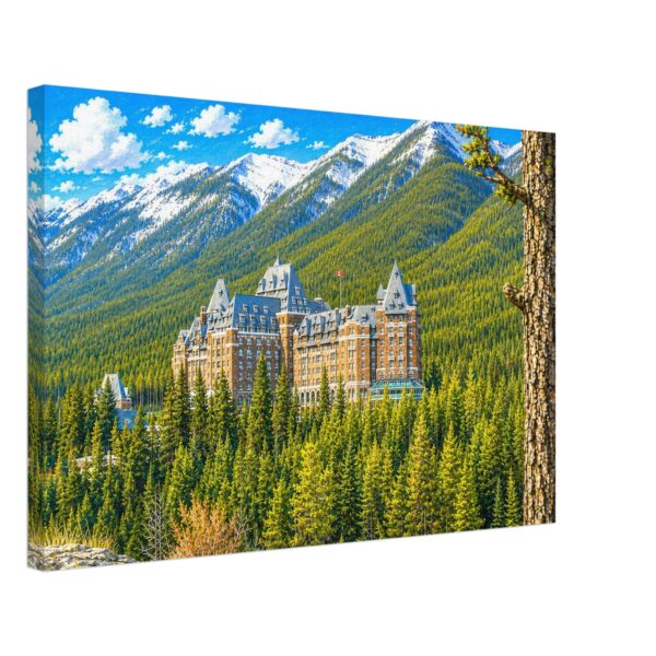 Banff Springs Hotel, Banff, Alberta, Canada 1980s - Canvas Print 3cef45c5-cff7-4a0d-9c25-21c3450e51b2