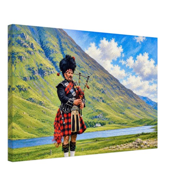 Bagpiper in Glencoe, Scotland 1970s - Canvas Print 411727f5-89f8-411b-8d50-0d785c140d99