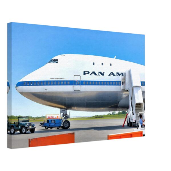Pan Am Boeing 747 Clipper Plymouth Rock, Australia 1970s - Canvas Print 41361750-77e2-4f53-922b-95e8bf58b211