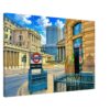 Bank Station, City of London, England 1980s - Canvas Print 41f6612e-cf49-42e6-a6ed-68e74d276493
