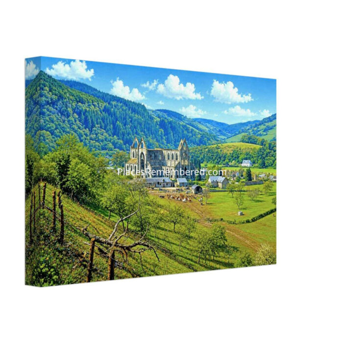 Tintern Abbey, Monmouthshire, Wales 1950s - Canvas Print 421f5620-e18f-465f-a472-0f3e3585b700