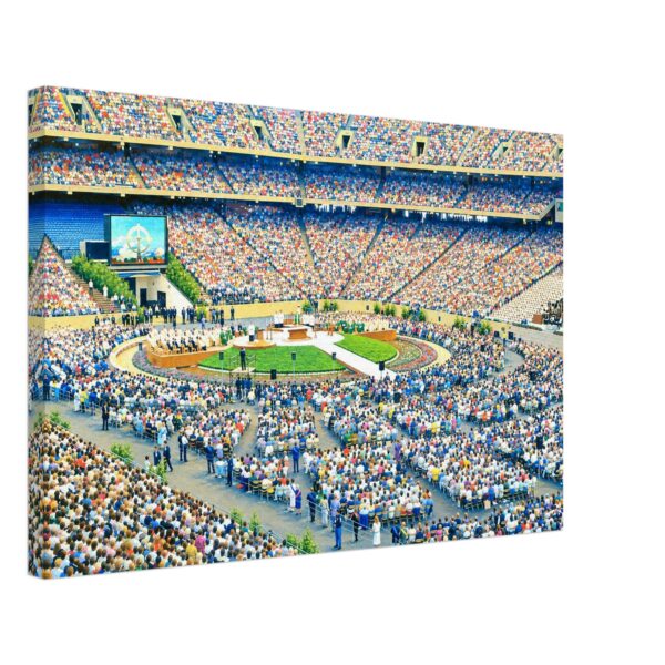 Pope John Paul II at the Pontiac Silverdome 1987 – Canvas Print 42e39113-3d69-4c46-894f-f0a9f9a40175