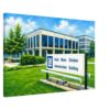 Buick Motor Division Administration Building, Flint, Michigan 1970s - Canvas Print 4370ef88-1ee3-4130-aea1-89f8fb13bbb1
