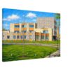 C.S. Mott Library, Court Street, Flint, Michigan 1960s - Canvas Print 44846f52-a3e0-4db4-9c28-a63332aa0a6c