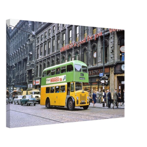 Leyland Titan Bus on Union Street, Glasgow, Scotland 1960s - Canvas Print 4620d82d-9325-49ce-91ee-0212a84b069d