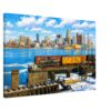 Detroit Skyline from Windsor 1960s – Canvas Print 47b5bf59-cc28-4ec4-9833-f2368b7309f0