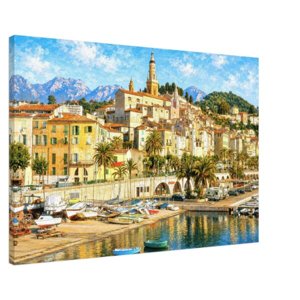 Menton, French Riviera, France 1980s - Canvas Print 4836d666-4f4b-4d63-9979-8688461f14c3