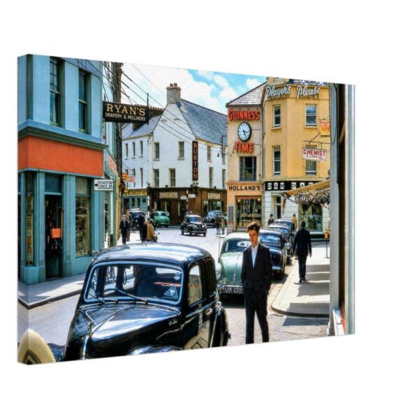 Copy of Shop Street & High Street, Galway, Ireland 1960 - Canvas Print 48ad5465-3b88-465a-b492-34ff07e33cac