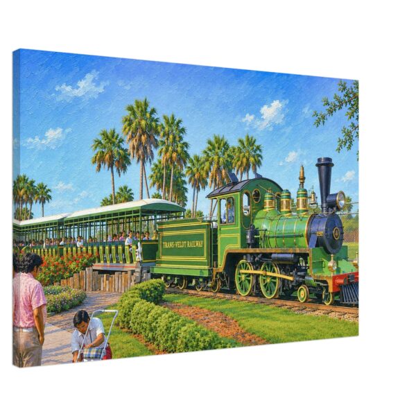 Trans-Veldt Railway, Busch Gardens, Florida 1970s - Canvas Print 4bfdb487-5be3-4624-9deb-4df1caa58530