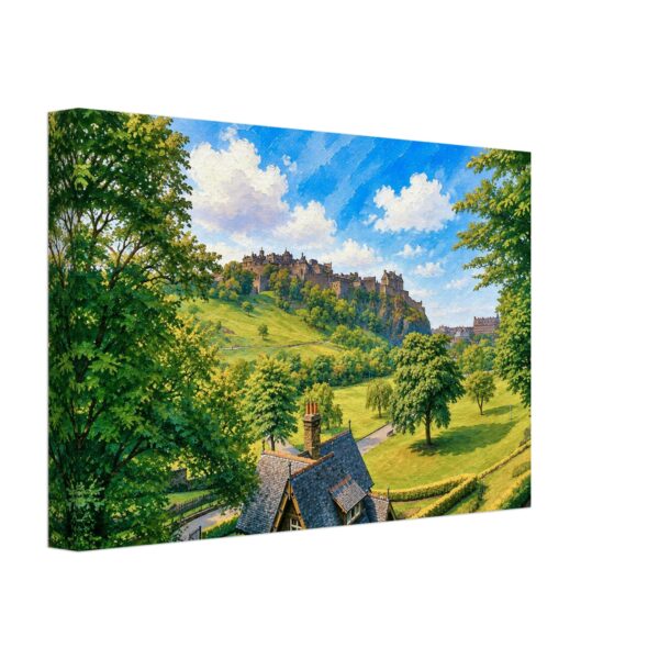 Princess Street Gardens & Edinburgh Castle 1950s - Canvas Print 4f4922b2-8623-464f-8f84-40b01512d9c0