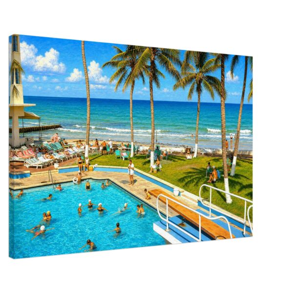 Caribbean Hotel, Miami Beach, Florida 1960s - Canvas Print 4f983506-533f-4dc5-ab01-22ad048e3425
