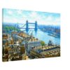 View from the Monument, Tower Bridge, London 1950s - Canvas Print 50cd1093-48db-4821-9b5d-b1752d6a7bbf