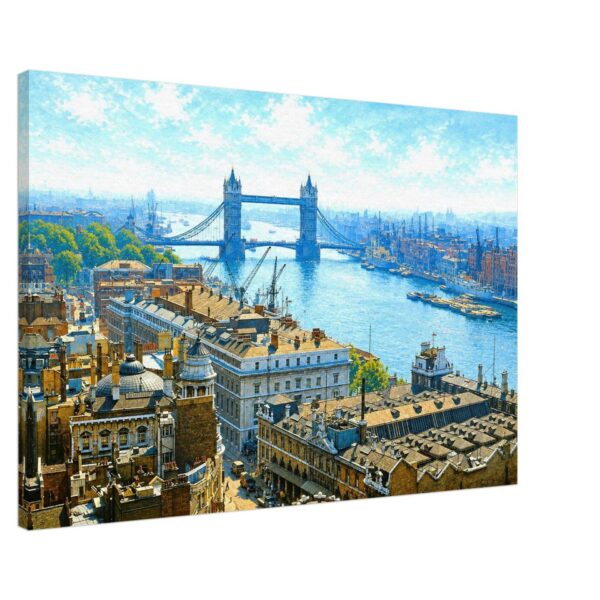 View from the Monument, Tower Bridge, London 1950s - Canvas Print 50cd1093-48db-4821-9b5d-b1752d6a7bbf