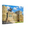 Windsor Castle and King Charles II Statue 1980s – Canvas Print 52b4f935-5ee8-4531-b364-9ea6d8a8a57e