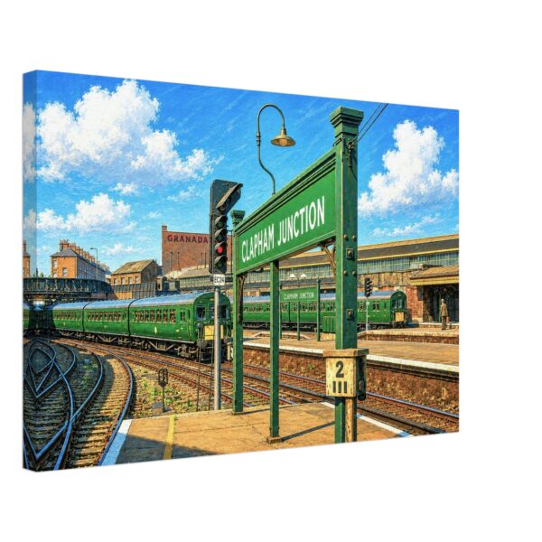 Clapham Junction Station, London 1960s – Canvas Print 536833a7-182e-4172-90a5-4f2ed85d3e95