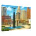 Cobo Hall and Spirit of Transportation, Detroit 1960s – Canvas Print 5444094d-7899-46b1-bc20-c15357b6e654