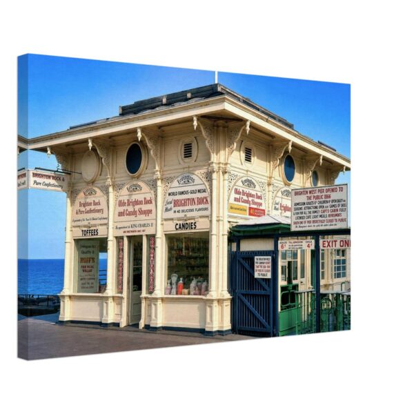 Entrance to Brighton West Pier, Brighton, England 1970s - Canvas Print 55ded28e-e9d1-4eae-938d-e3bdadd18cd7