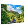 Princess Street Gardens & Edinburgh Castle 1950s - Canvas Print 5e255a38-33ee-4e5d-a312-a6febc717d3e