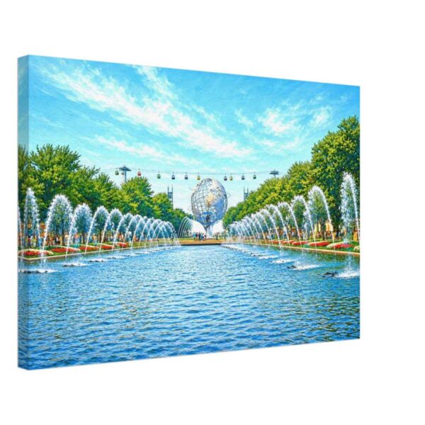 Fountains of the Fairs, New York World’s Fair 1964 – Canvas Print 5f737206-8100-4ab4-945d-187e02174841