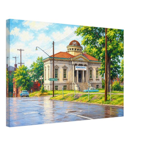Carnegie Library, Flint, Michigan 1960s – Canvas Print 5f9e9873-8ce7-442a-b6b0-5416fb4c5eb6