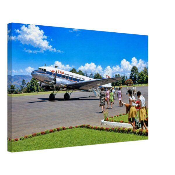 Trans Australia Airways DC-3, Papua New Guinea 1960s - Canvas Print 61e32342-ec96-45d4-9460-a195798ddf57