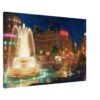 Trafalgar Square at Night, London 1960s – Canvas Print 65950bab-1db0-43de-be0d-059fc6fdddc4
