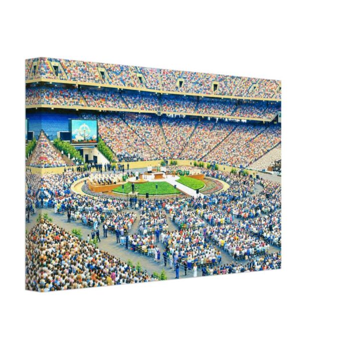 Pope John Paul II at the Pontiac Silverdome 1987 – Canvas Print 66840963-48ff-4bda-8fc1-2f882095d454