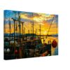 Sunset in Oban Harbour, Scotland 1970s - Canvas Print 675bfcc2-88f9-4e74-84e4-5a7530dcae37